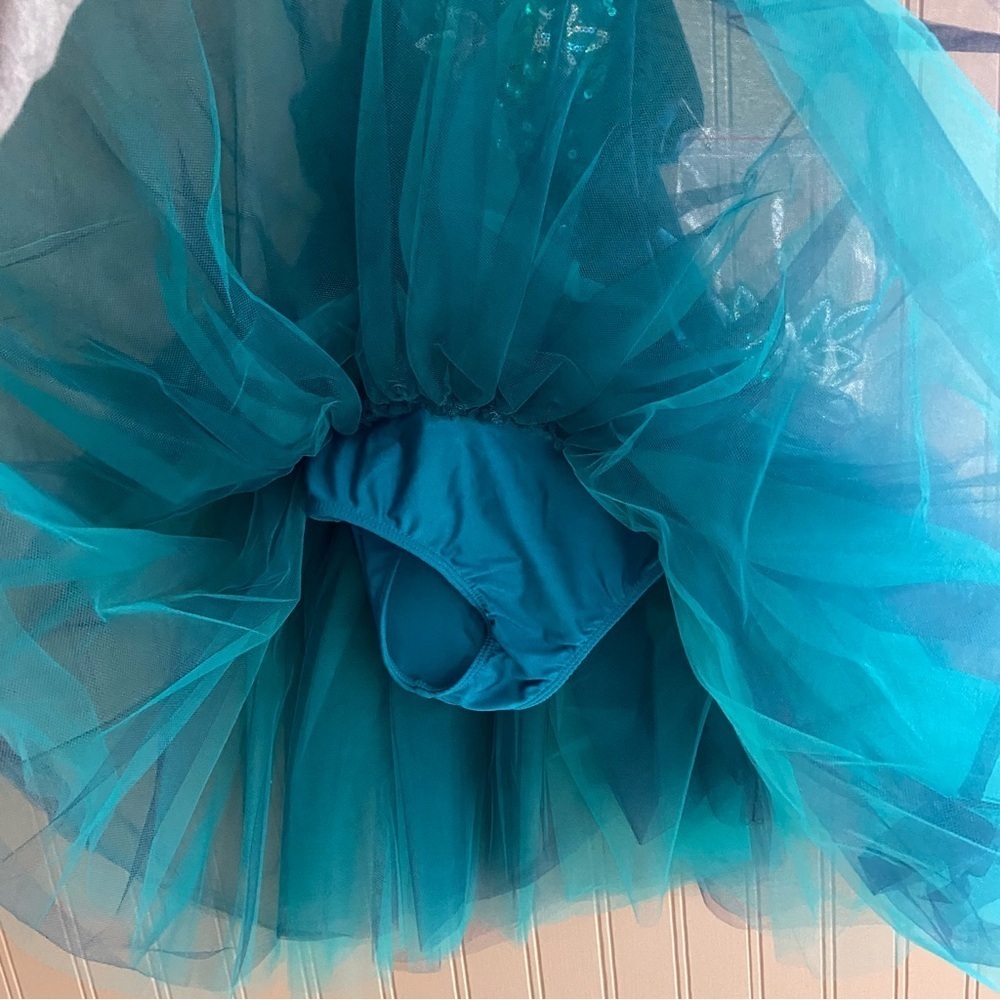 Revolution Halloween Dance Costume Peacock Style Tutu Child Size Med 6-8 - Picture 4 of 7